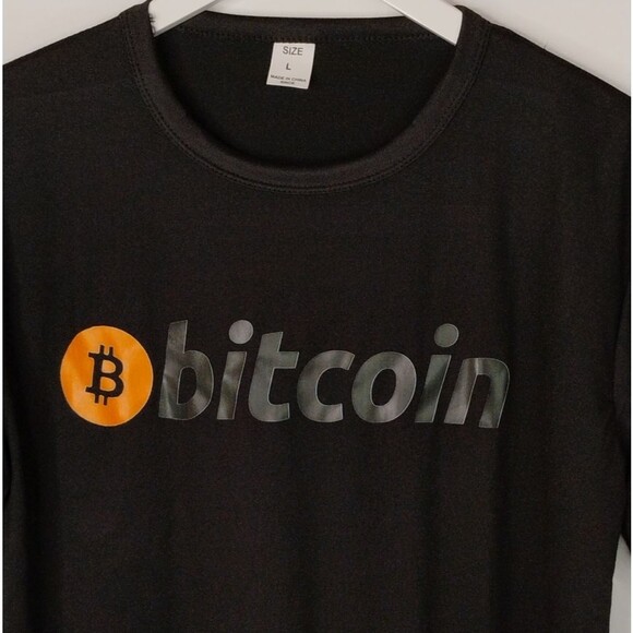 Bitcoin Shirt Black Short sleeve size Large NWT - Picture 9 of 9